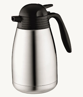 Silver Stainless Steel Stainless Steel Coffee Pot 2000 ml