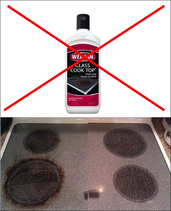 Flour and Oil Glass Stove top Cleaner