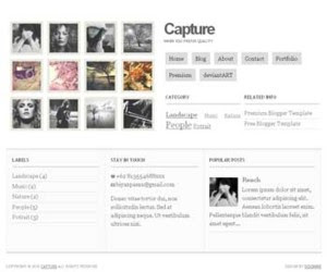 Capture Blogger Template