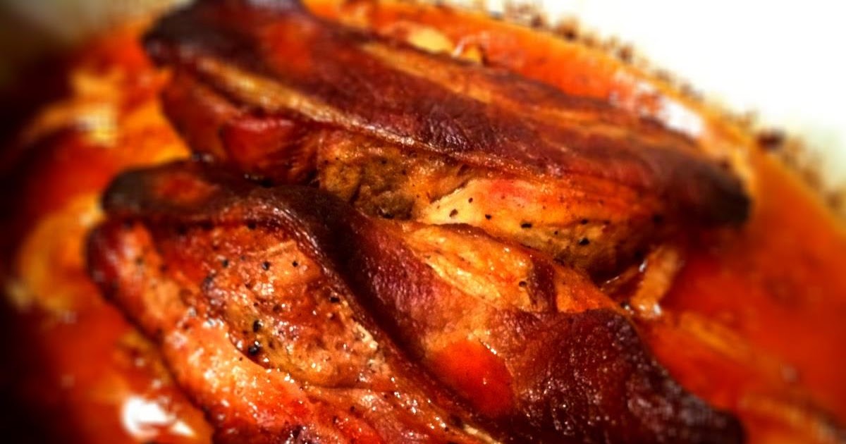 Kait's Primal Kitchen Paleo BBQ marinated crock pot spare ribs....with