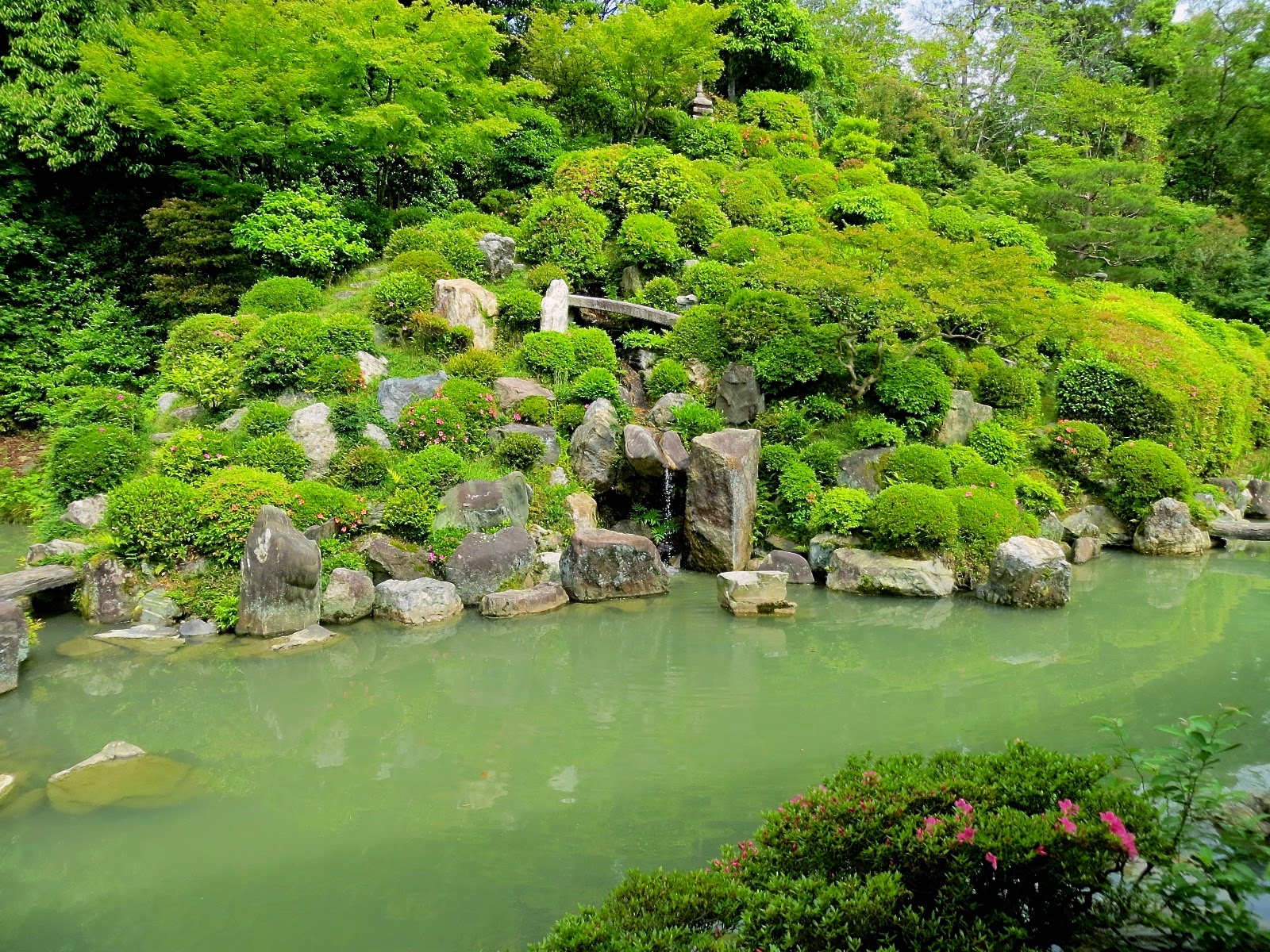 Kyoto style äº¬é½æµ Giardino disegno Laghetto