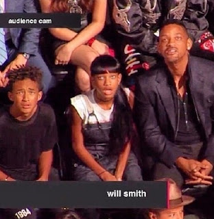 Will Smith asombrado con sus hijos viendo a Miley Cyrus 