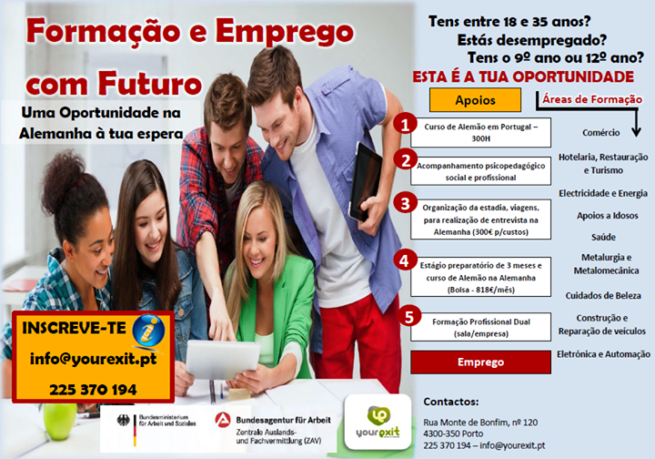 cursos remunerados para jovens desempregados