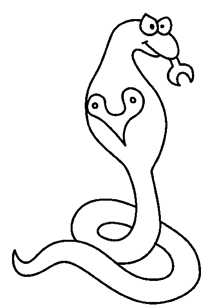 Snake Coloring Pages Free For Children title=