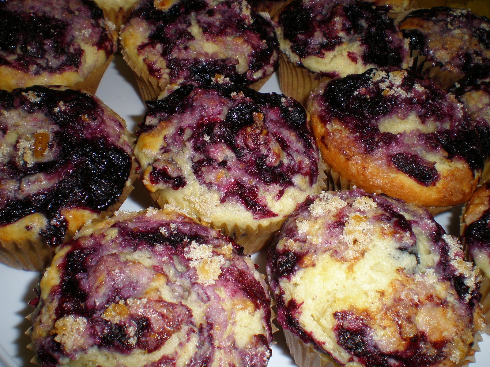 SugarCoated Delights Lemon Sugar Crusted Blueberry Muffins