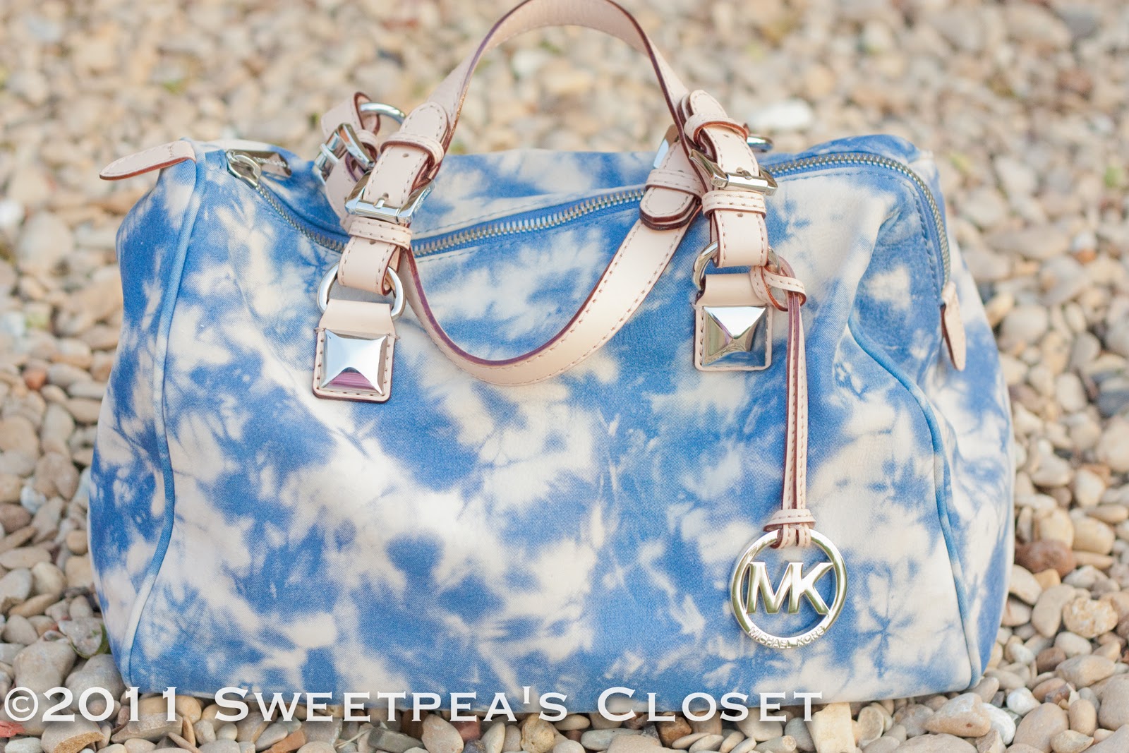 Sweetpea S Closet Michaelkors Grayson Large Satchel In Denim Buff On A Recent Trip To Tj Ma As I Was Walking Through The Purse Area Passed By Clearance Section And Found This Gem Begging Be Picked Up