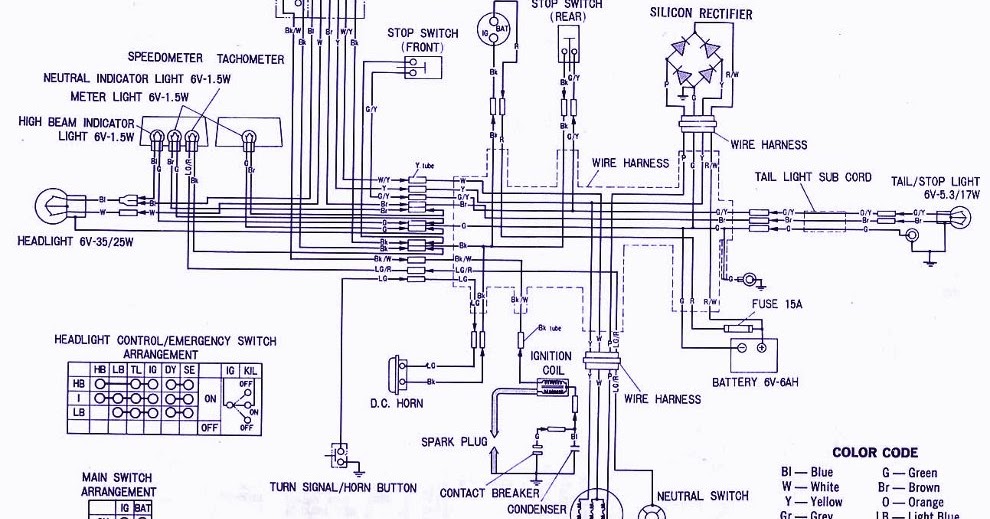 Service Owner Manual   Honda Xl100 Electrical Wiring Diagram