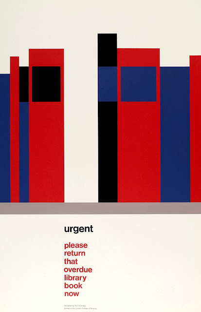 Library poster by Tom Eckersley. Exhibited at London College of Communication Library poster by Tom Eckersley. Exhibited at London College of Communication
