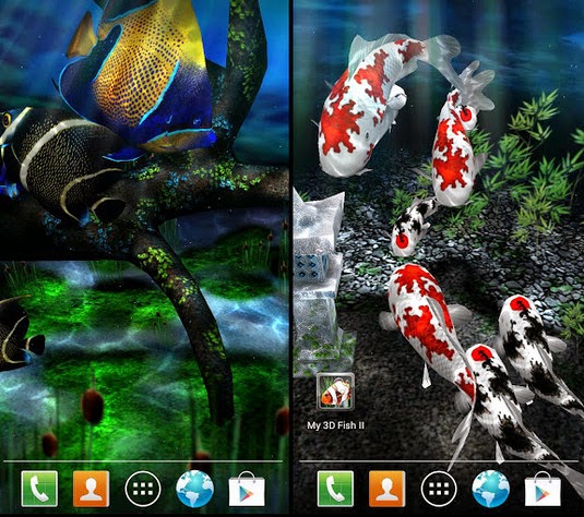 android my 3d fish - трехмерные рыбки