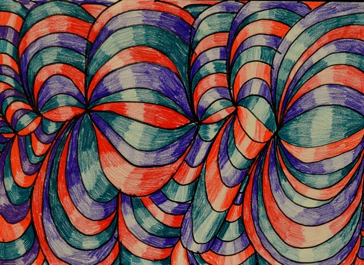 Line Art Design Trend : Expedition art cross contour line designs