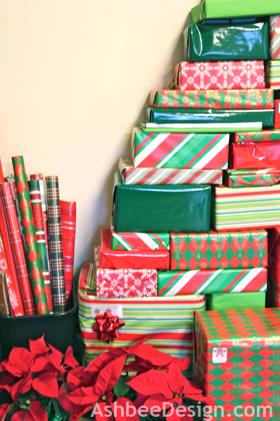 Stack of wrapped gifts for christmas Stack of wrapped gifts for christmas