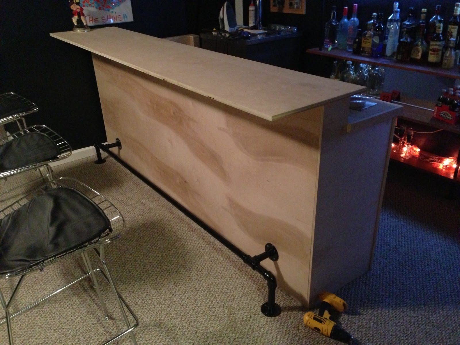 Back To The Trees Bat Bar Next Came The Iron On Veneer Edging And Arm Rest Moulding Nothing To Tricky There