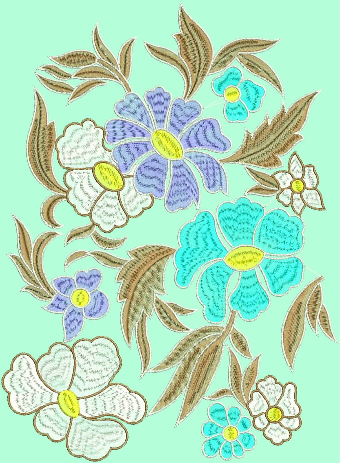 Embdesigntube The Magic of Tatami stitch Creative Low Border Designs