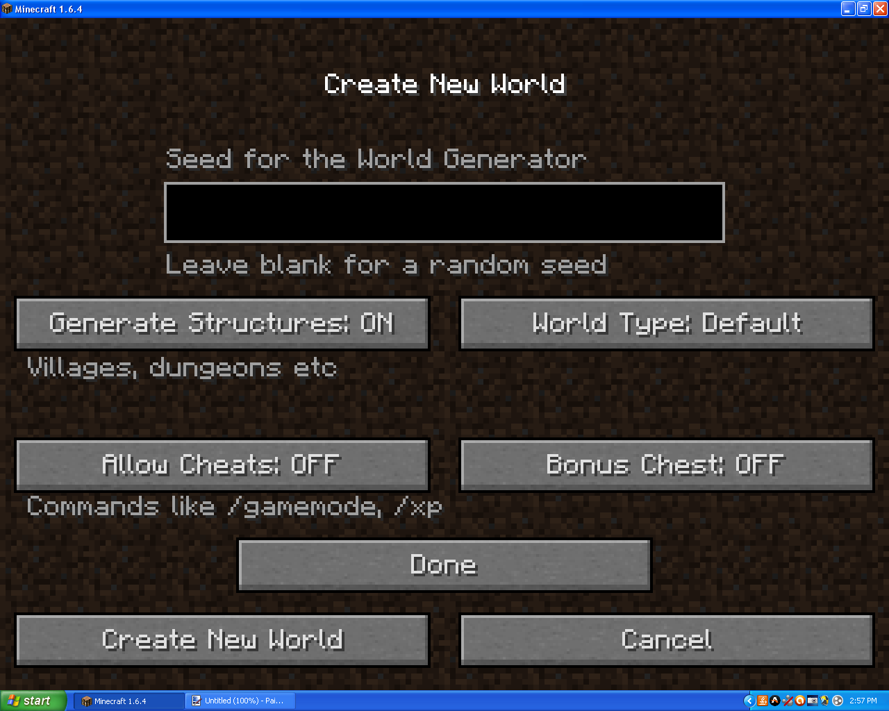 Minecraft Master How To Make A World