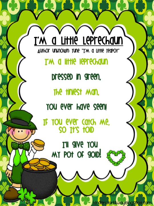 kinderworld st patrick 39 s day shenanigans water footprint chart