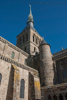 Mont Saint Michel Statue Abbey Church Spire