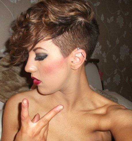 celebrity hairstyle shaved sides