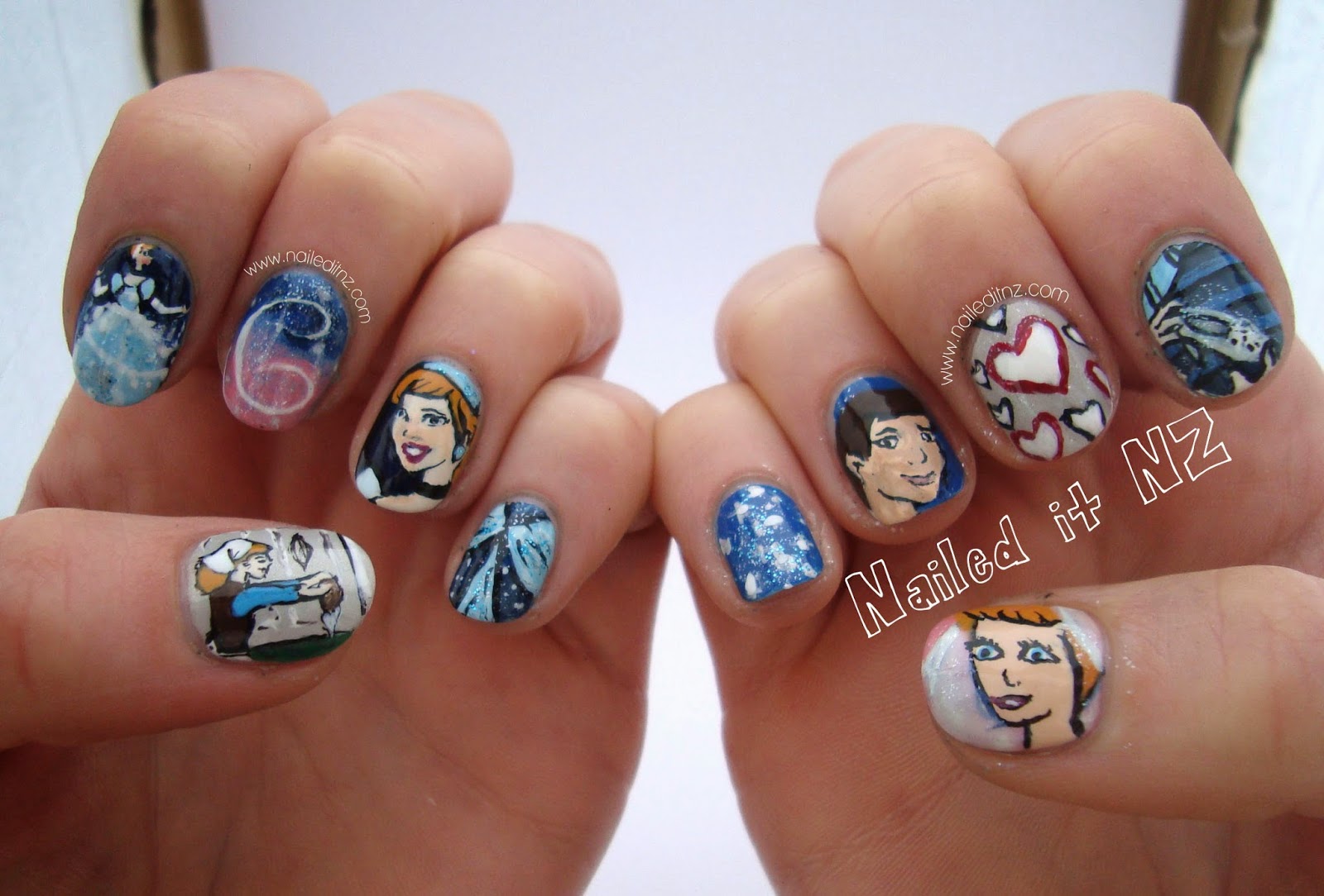 Disney Nail Art #3 - Cinderella!