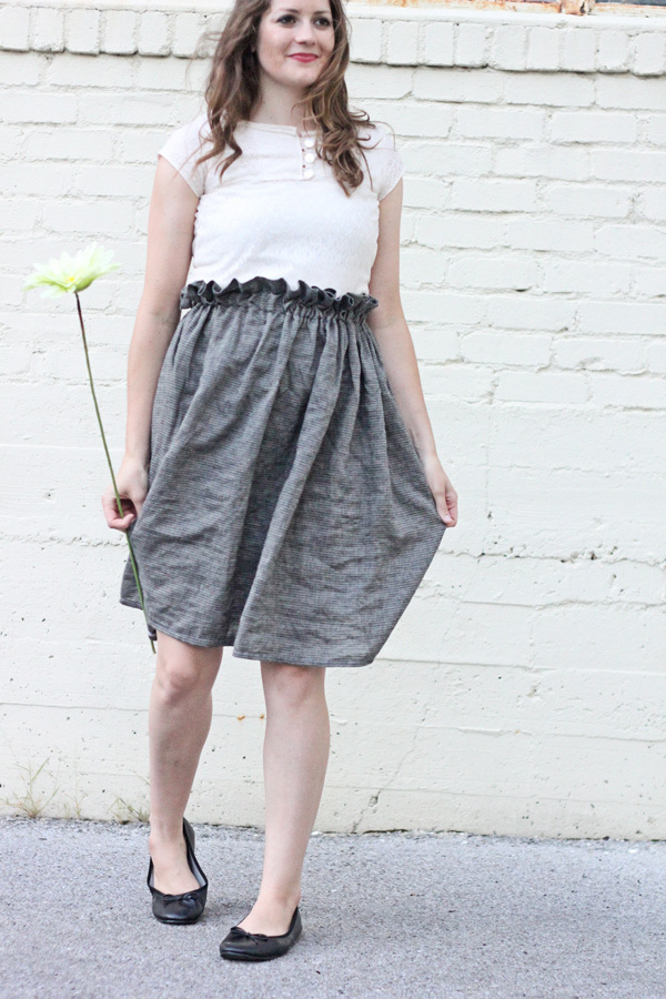 design for shabby apple paper bag dress! see kate sew