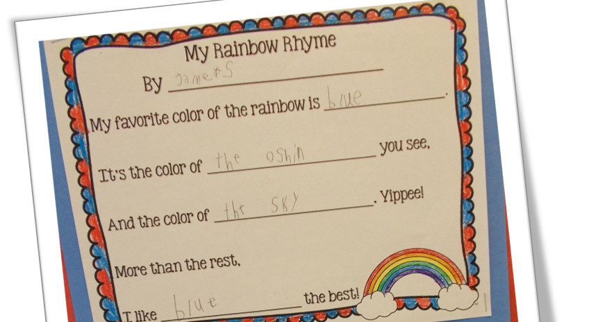 Freebielicious: Rainbow Rhyme