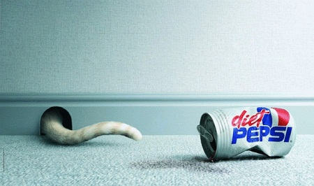 Diet Pepsi amusing and humorous print ads