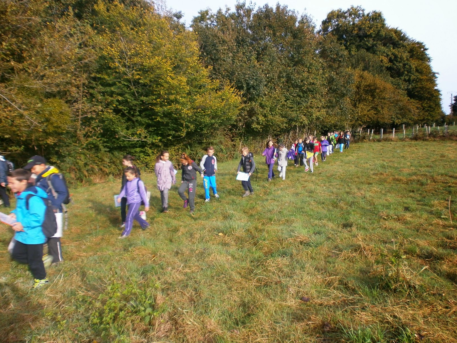 randonnee pedestre a l'ecole primaire