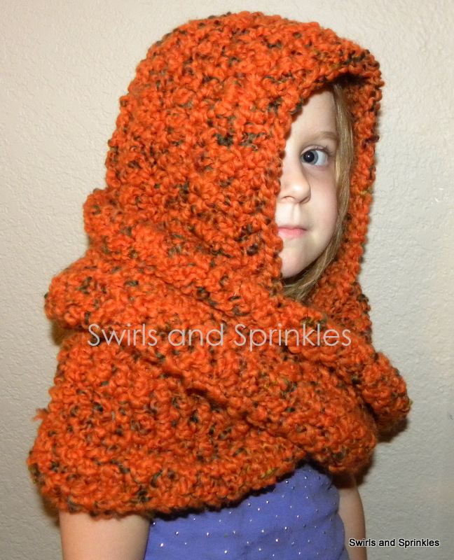 Swirls and Sprinkles: Chunky Hooded Infinity Scarf