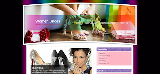 Women Shoes Blogger Template