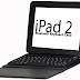 Custodia perlle con tastiera silicone bluetooth per ipad2