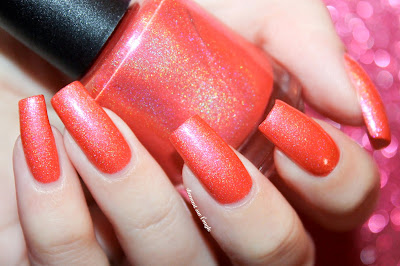 Swatch of Captivating Coral from Lilypad Lacquer