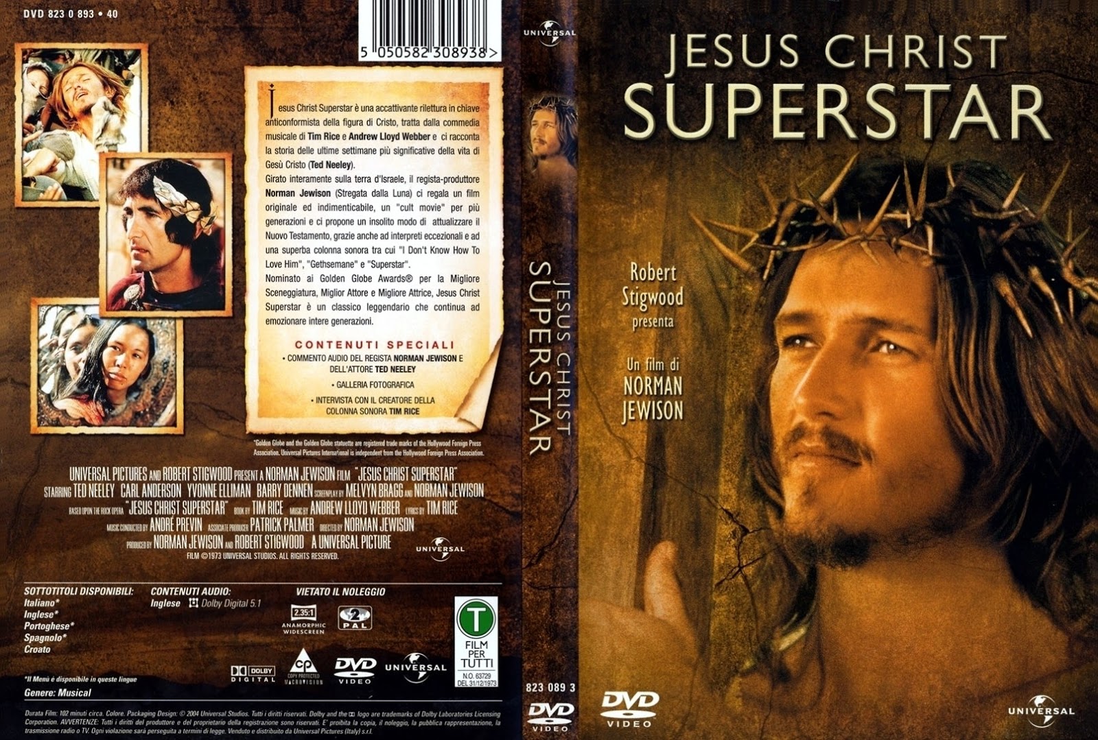 COPERTINA DVD JESUS CHRIST SUPERSTAR Capa Scan