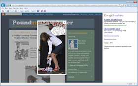 Sarah Palin is a cow in a school uniform in Finland