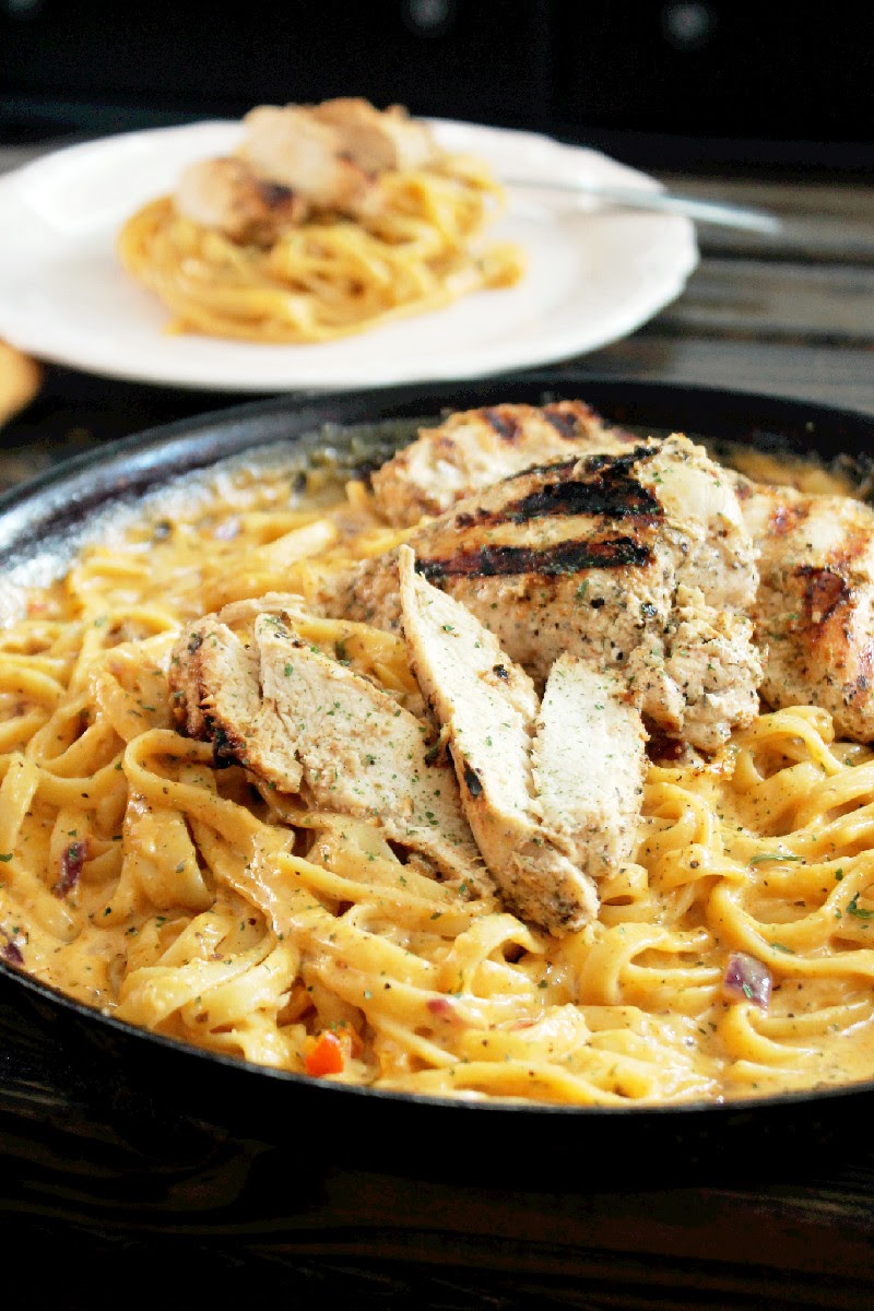 Creole Contessa Grilled Greek Chicken Alfredo