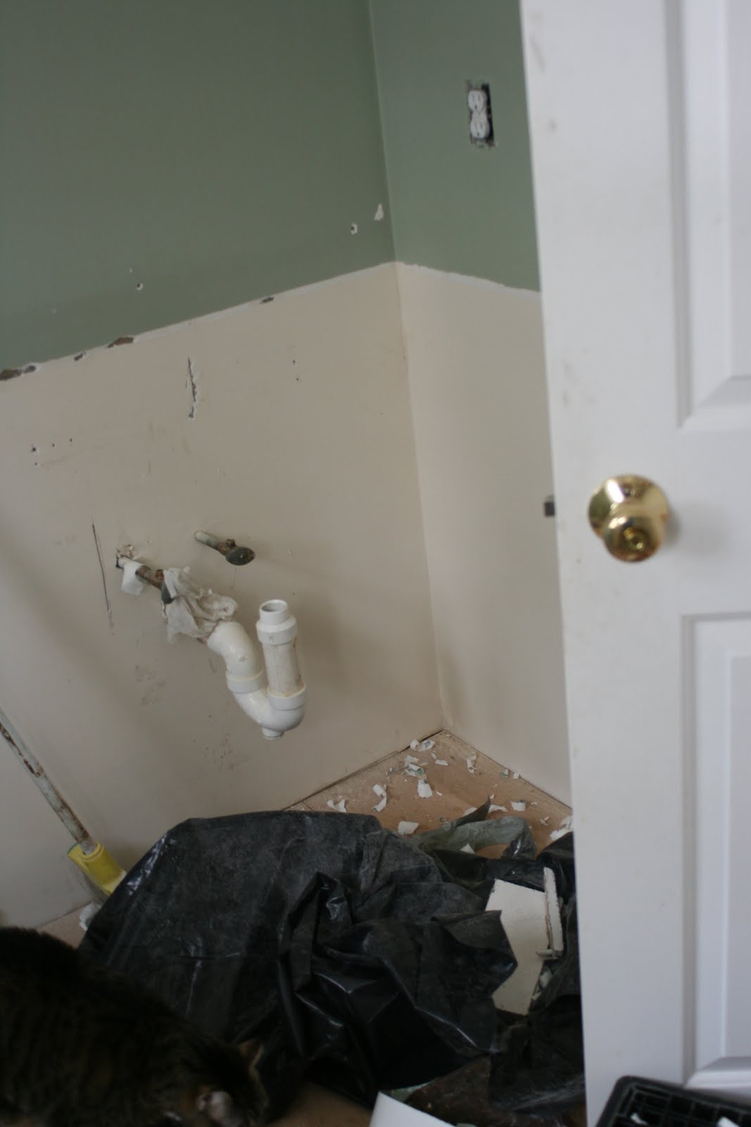 Bathroom Reno Day #1in pictures