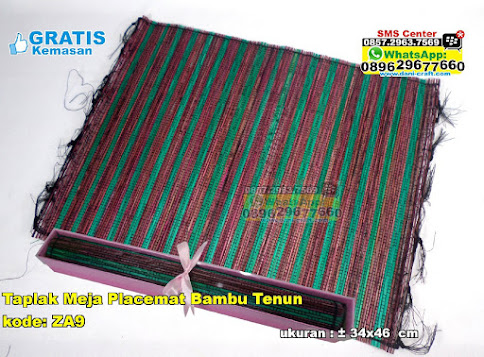 Taplak Meja Placemat Bambu Tenun grosir