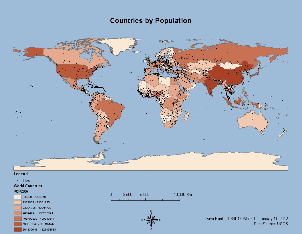 our first assignment in intro to gis involved presenting a world map highlighting country populations and major cities we also added informational elements our first assignment in intro to gis involved presenting a world map highlighting country populations and major cities we also added informational elements