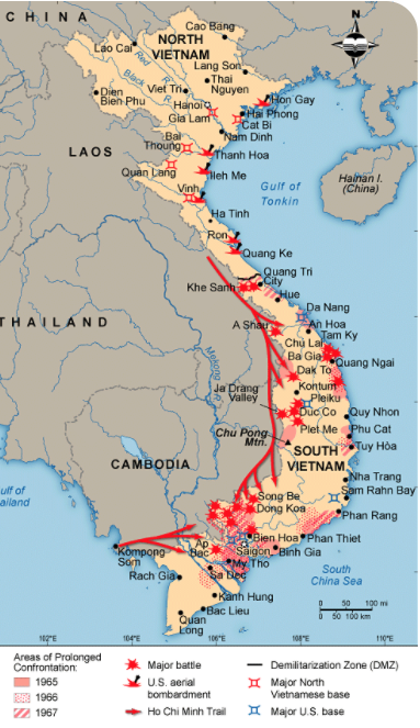 Vietnam Map: War Years
