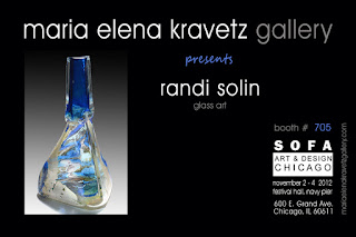 Randi Solin with Maria Elena Kravetz Gallery glass, sculpture, modern art, contemporary sculpture, fine art sculpture