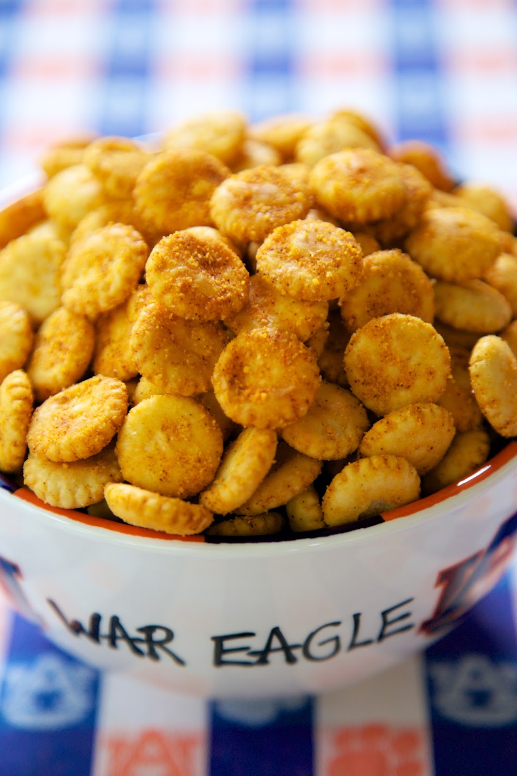 Nacho Cheese Oyster Crackers {Football Friday} Plain Chicken