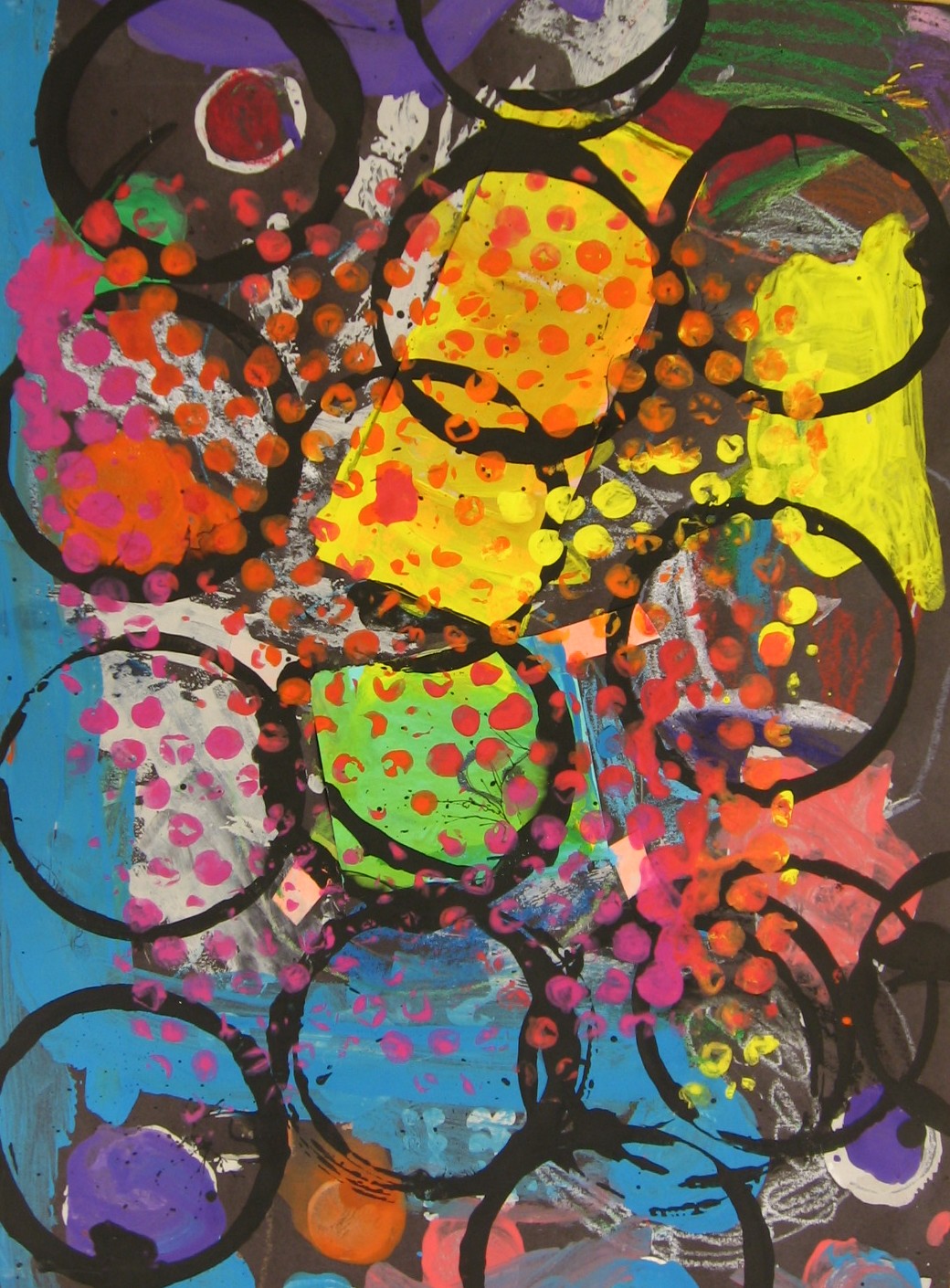 Art in the Big Green Room Kindergarten Abstract Circles