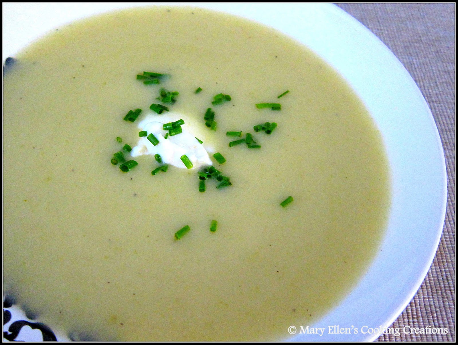 Mary Ellen's Cooking Creations Potato, Green Cabbage, and Leek Soup