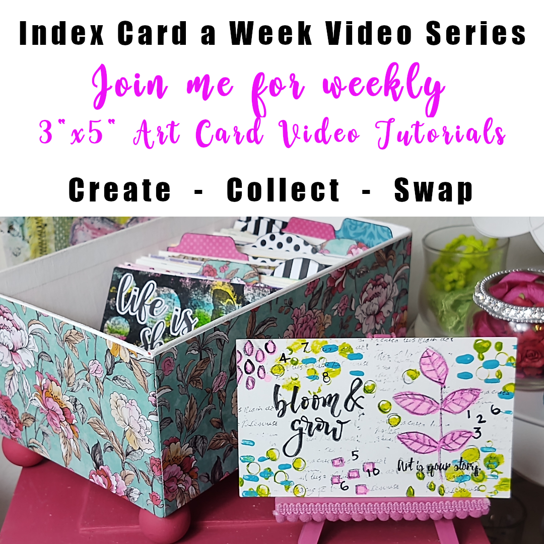 Join me for weekly Art Card Tutorials!