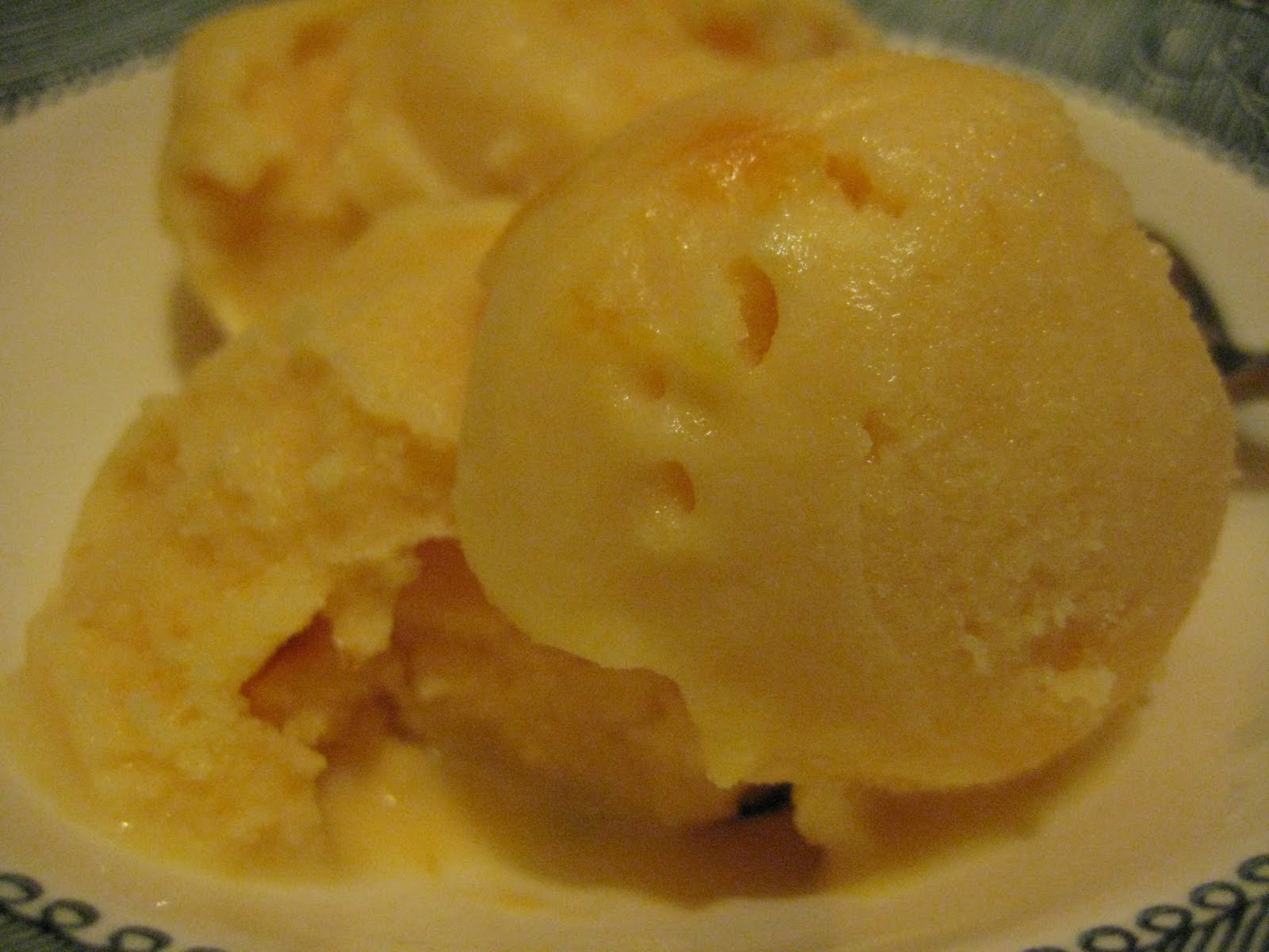 Bookcook PEACH FROZEN YOGURT