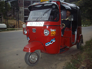 "Manjula Tuktuk" my private sightseeing  vehicle in Ella.