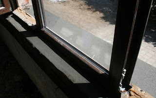 New windowsills in place New windowsills in place