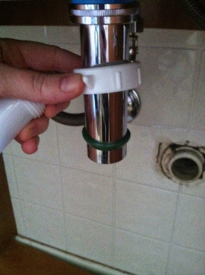 Installing drain pipe Installing drain pipe