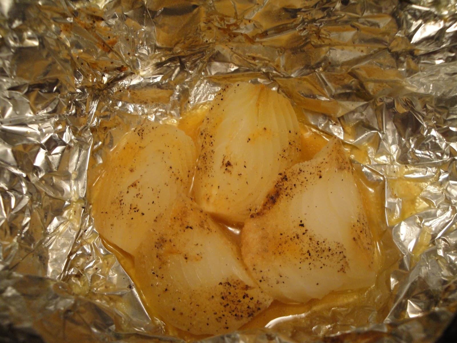 Christine's Pantry Roasted Onions in Tin Foil