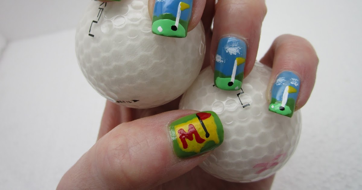 Creative Nail Design by Sue The Masters....Golf