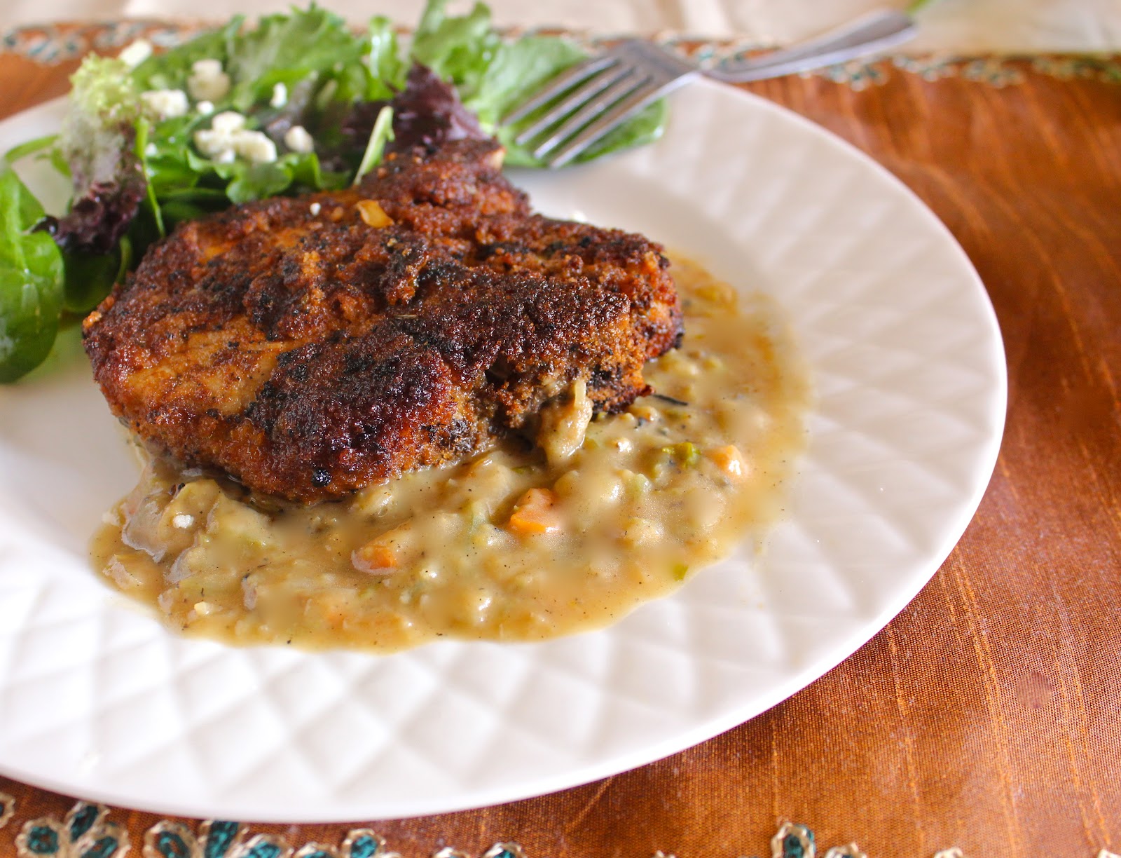 Blessings From My Kitchen Breaded Pork Chops with Gravy