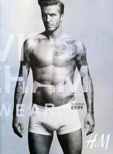 David Beckham H&M underwear ad